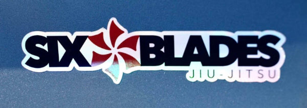 Six Blades Holographic Sticker