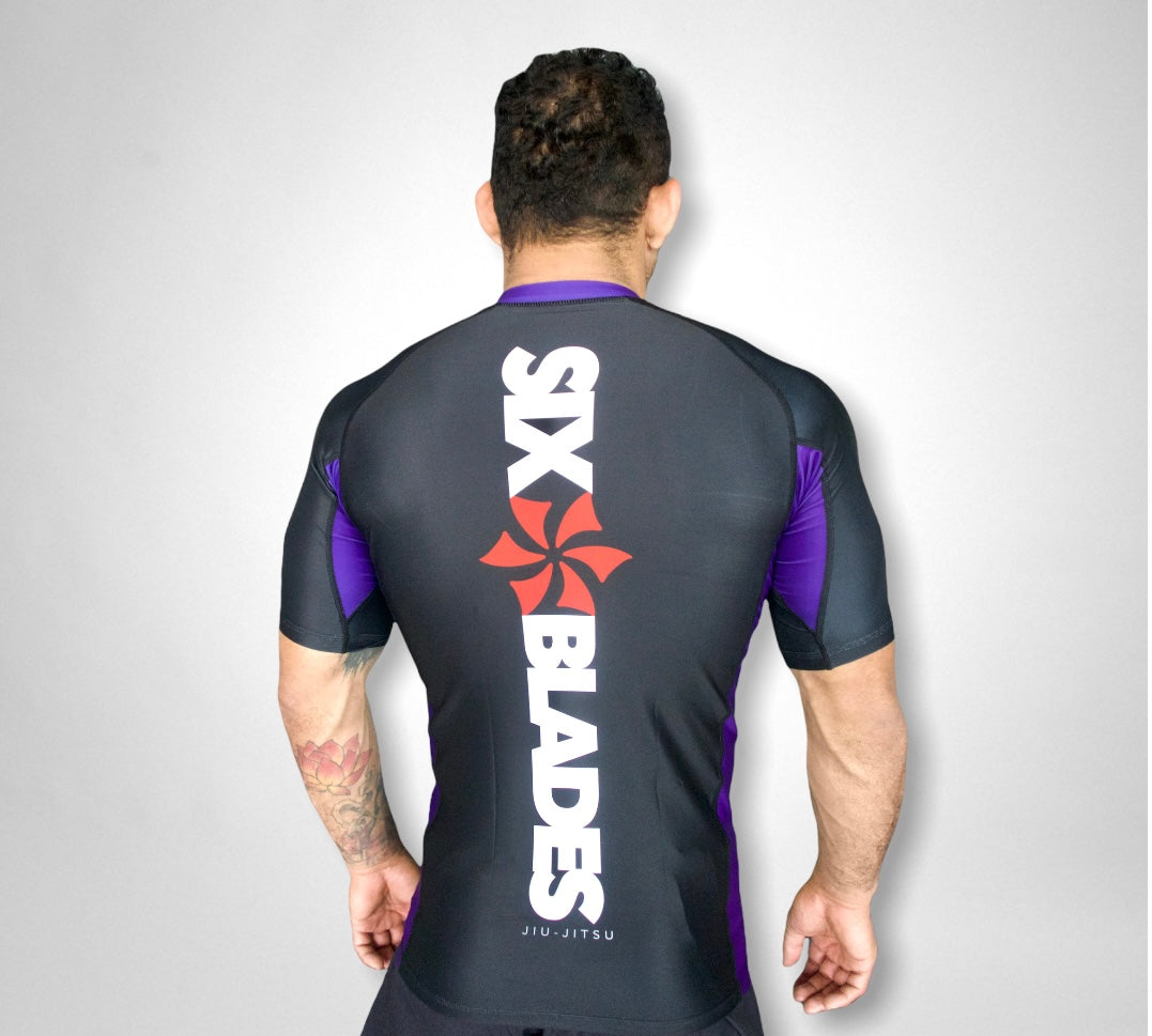 Six Blades Official Rash Guard - Short Sleeve