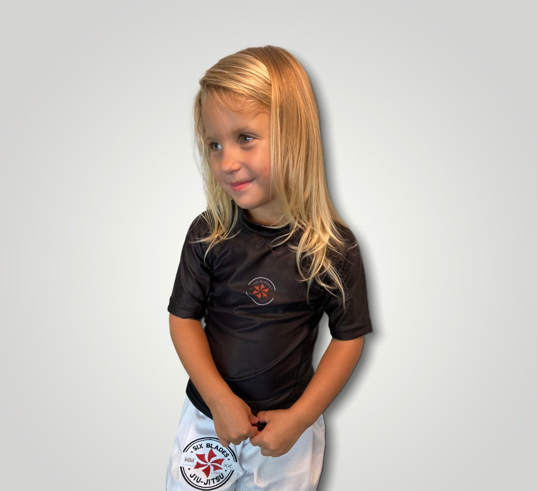 Six Blades Youth Rash Guard - Short Sleeve