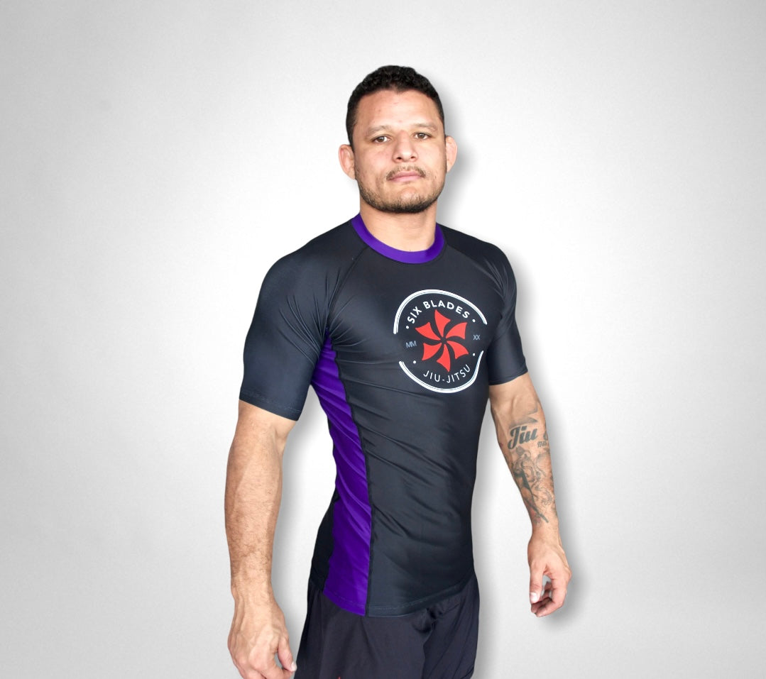 Six Blades Official Rash Guard - Short Sleeve