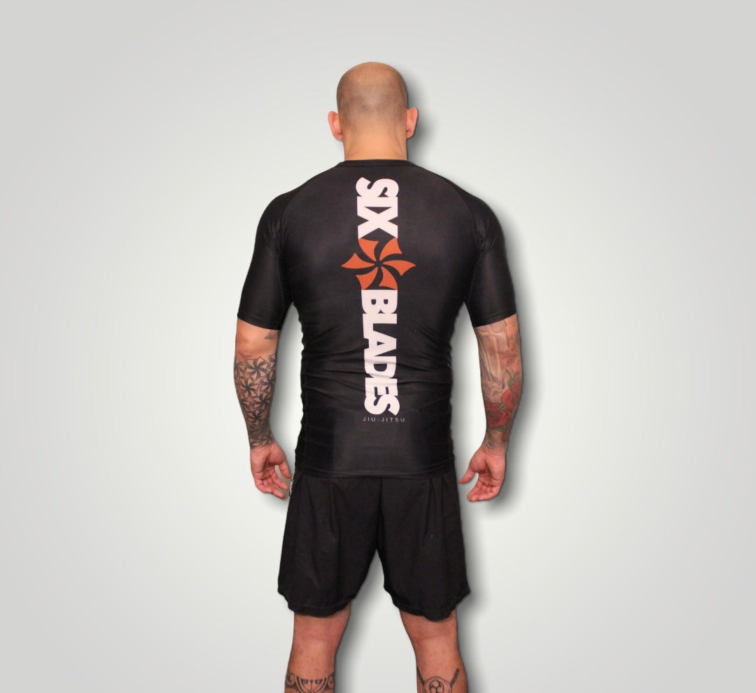 Six Blades Official Rash Guard - Short Sleeve